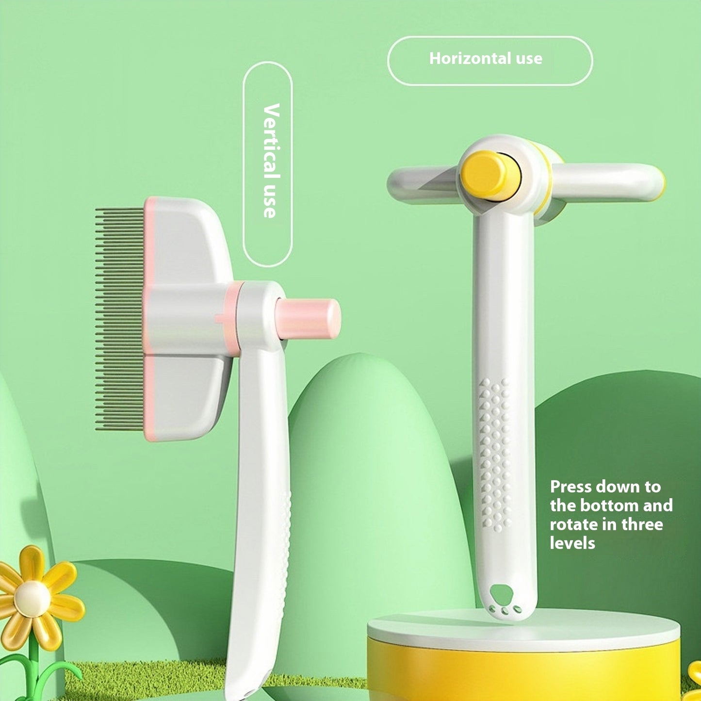 Pet Grooming Comb Gentle Hair Removal and Skin Care