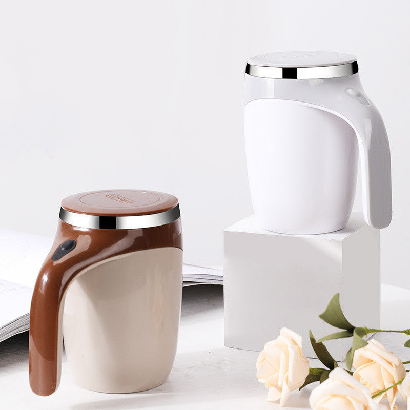 MAGNETIZED SELF STIRRING COFFEE CUP