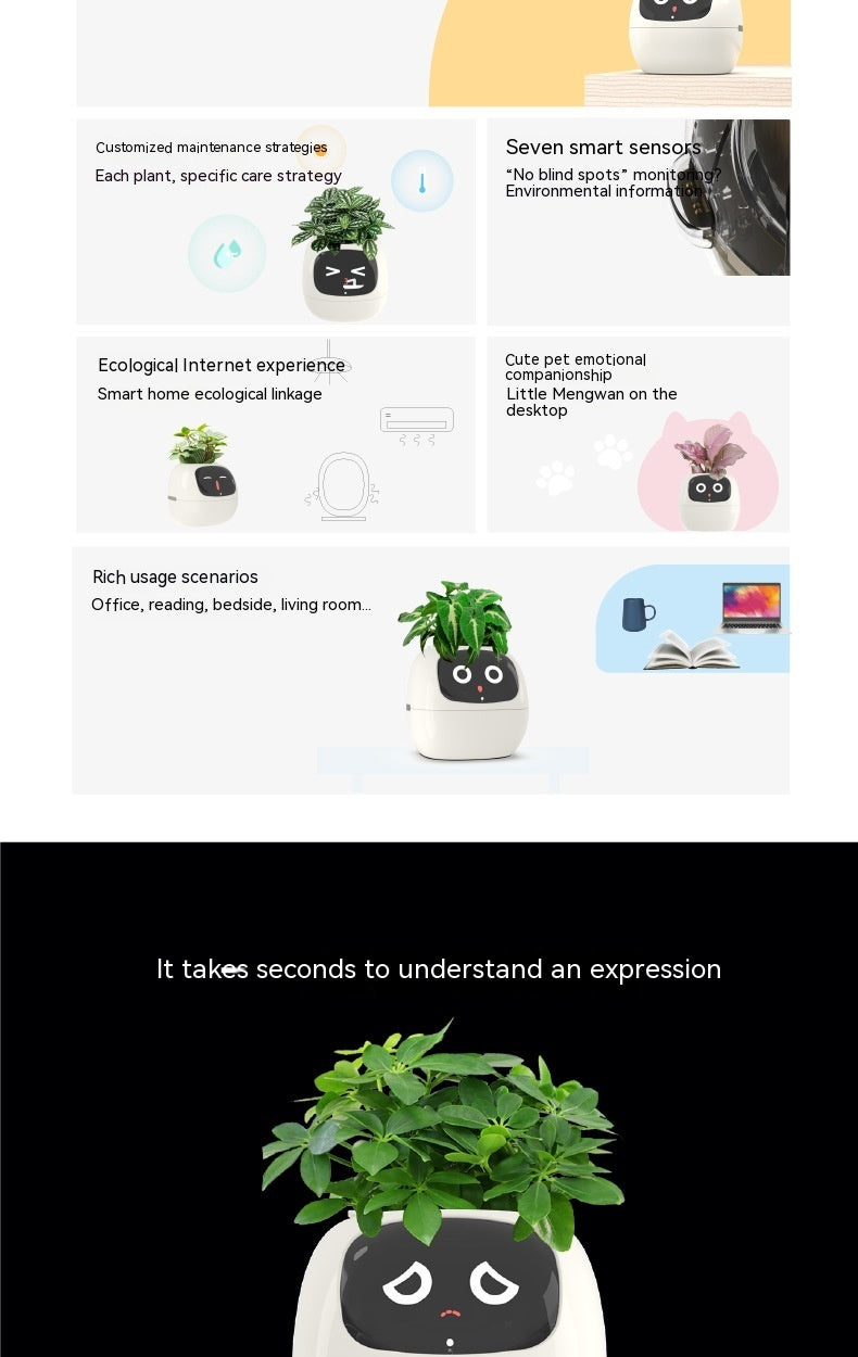 SMART PLANTER AI ENHANCED INDOOR GARDENING WITH 7 SENSOR