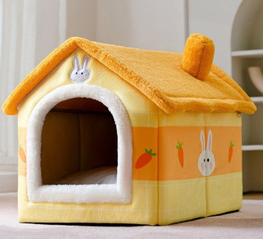 Cozy Paws Plush Pet Pod Cute Patterns & Comfy Designs