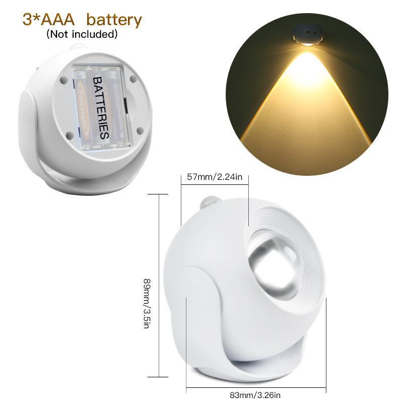 SUNSET EFFECT MOTION LIGHT RECHARGEABLE AND ADJUSTABLE