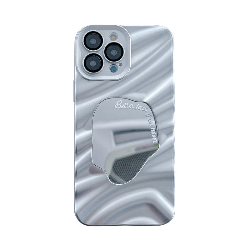 TPU PHONE CASE WITH MIRROR AND ANTI DROP PROTECTION