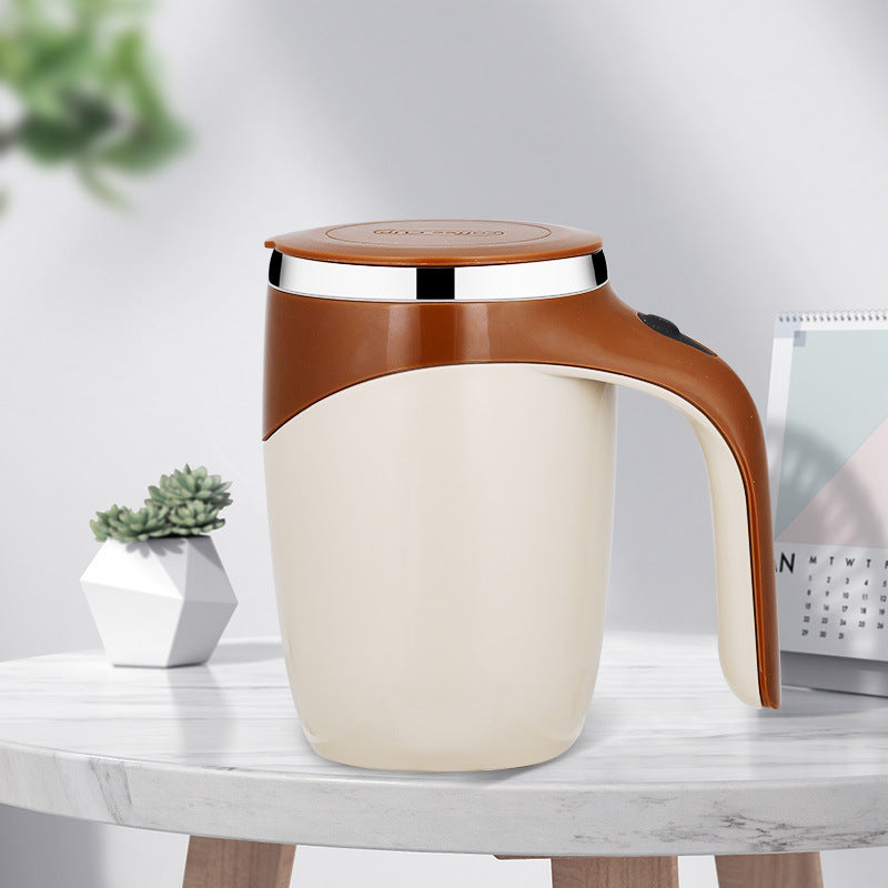 MAGNETIZED SELF STIRRING COFFEE CUP