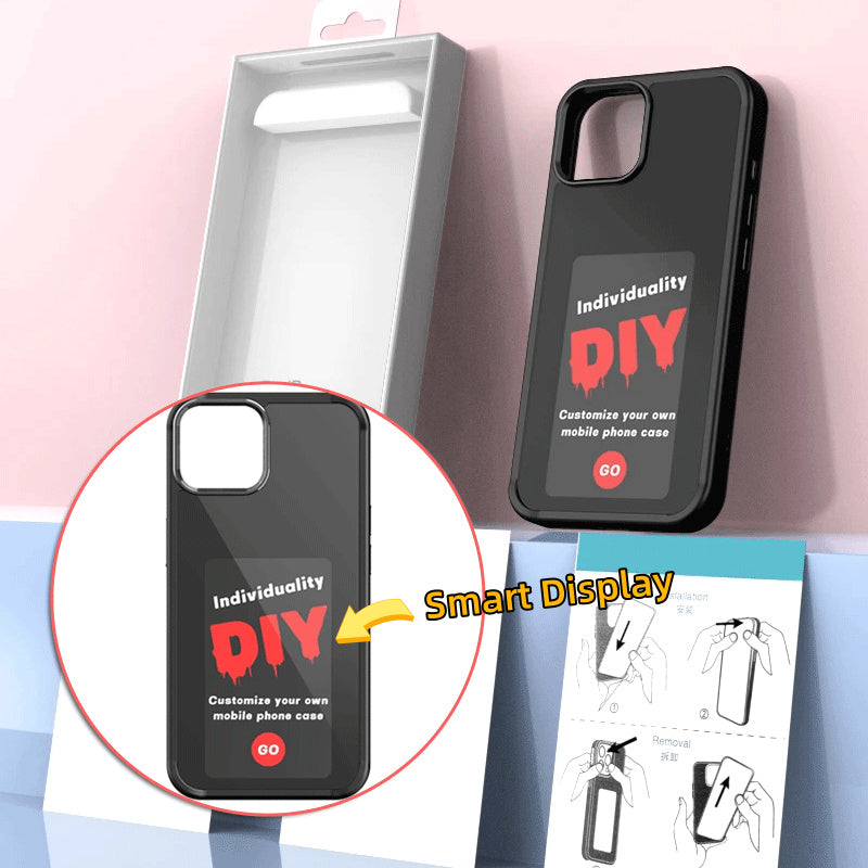 E INK NFC Projection Phone Case Mirror Effect, Two-in-One Design