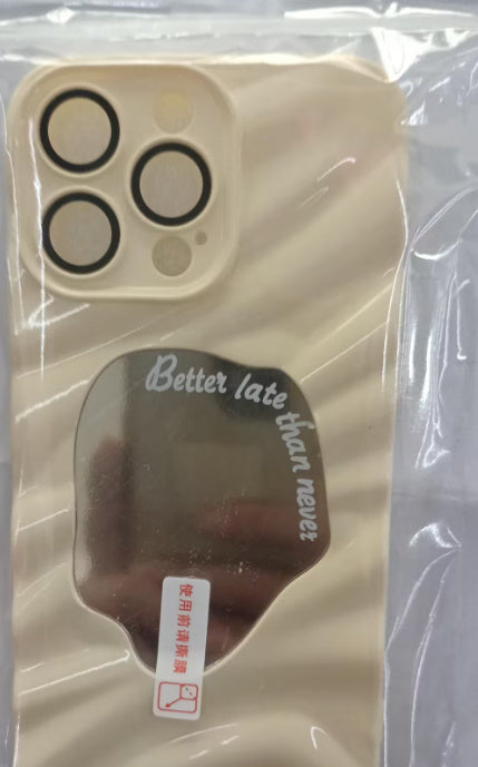 TPU PHONE CASE WITH MIRROR AND ANTI DROP PROTECTION