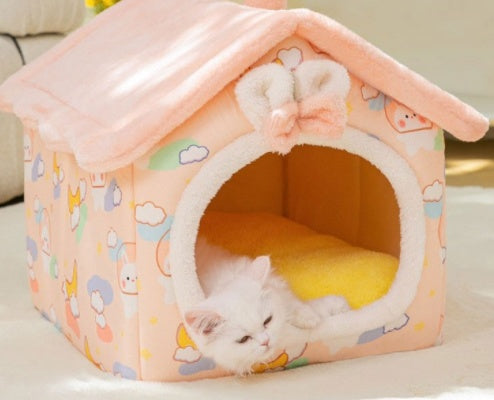 Cozy Paws Plush Pet Pod Cute Patterns & Comfy Designs