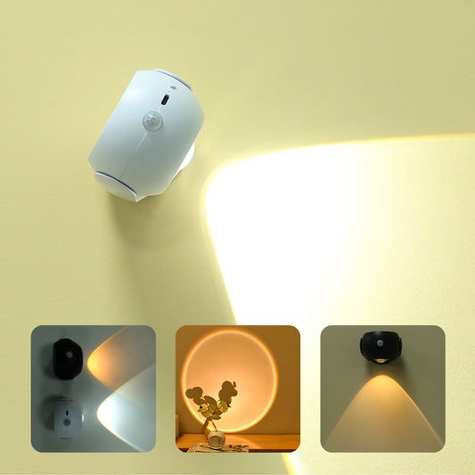 SUNSET EFFECT MOTION LIGHT RECHARGEABLE AND ADJUSTABLE