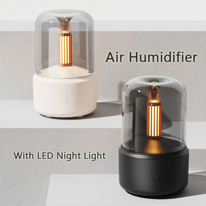 Candle Light Aroma Diffuser Safe & Stylish Aromatherapy Night Light