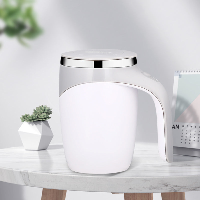 MAGNETIZED SELF STIRRING COFFEE CUP