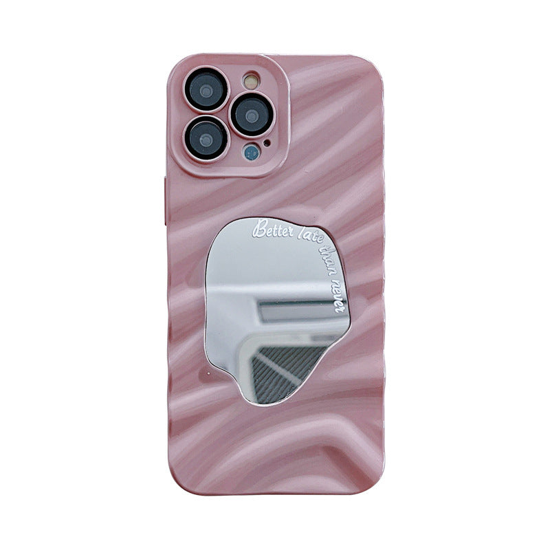 TPU PHONE CASE WITH MIRROR AND ANTI DROP PROTECTION