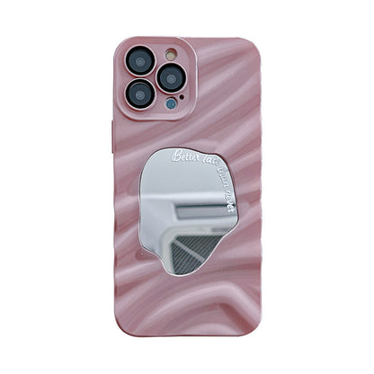 TPU PHONE CASE WITH MIRROR AND ANTI DROP PROTECTION