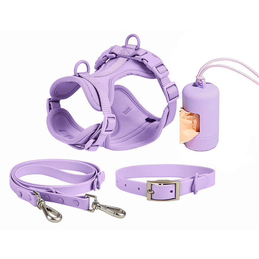 PET COLLAR AND TRACTION ROPE SET DURABLE, COMFORTABLE AND STYLISH