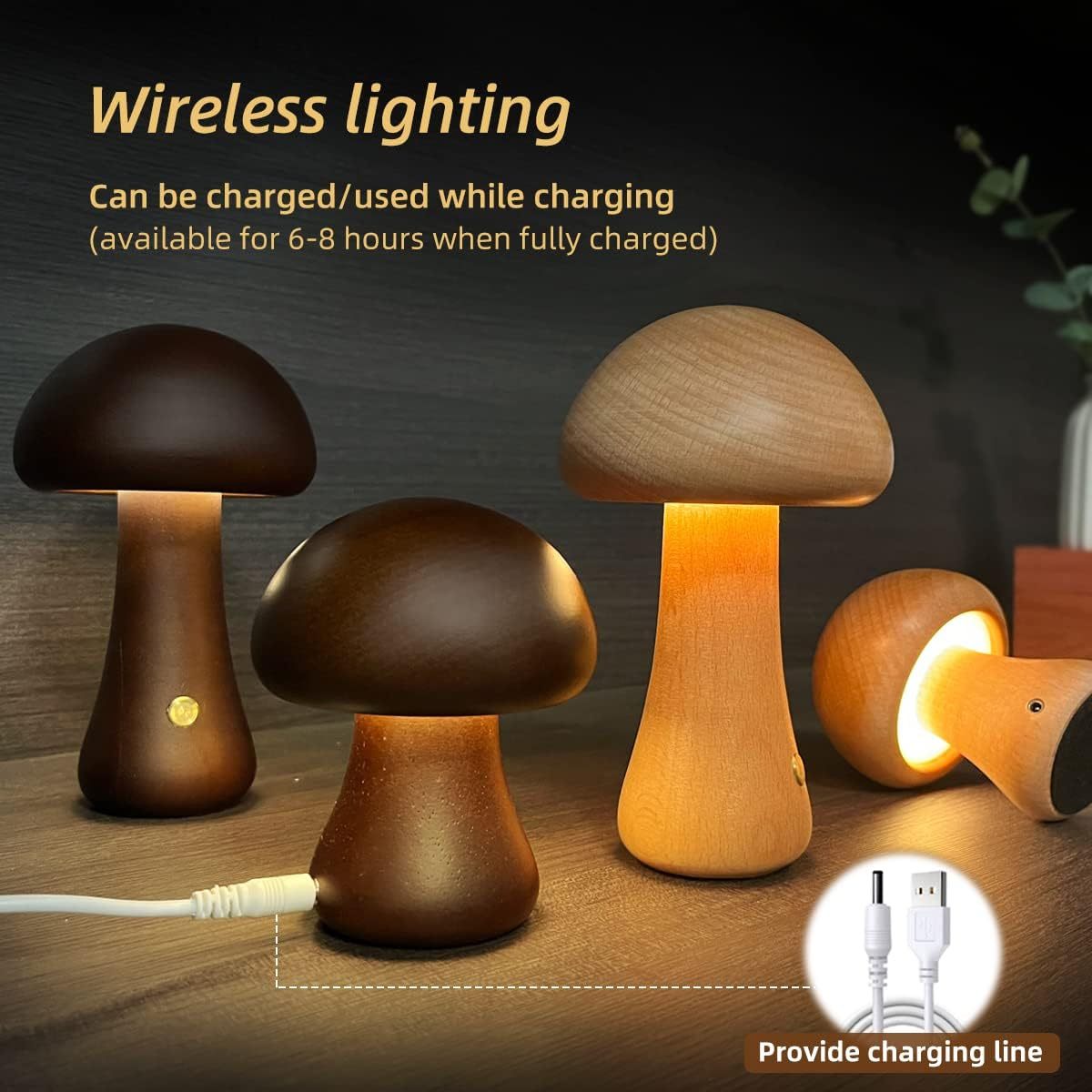 Creative Mushroom Night Light Artful & Cozy Home Accent