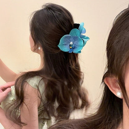 ORCHID HAIR CLIP HANDMADE NATURAL STYLE