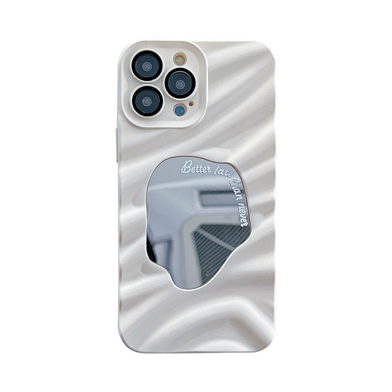 TPU PHONE CASE WITH MIRROR AND ANTI DROP PROTECTION