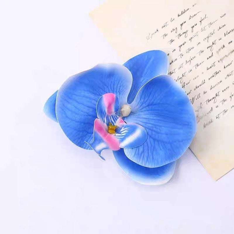ORCHID HAIR CLIP HANDMADE NATURAL STYLE