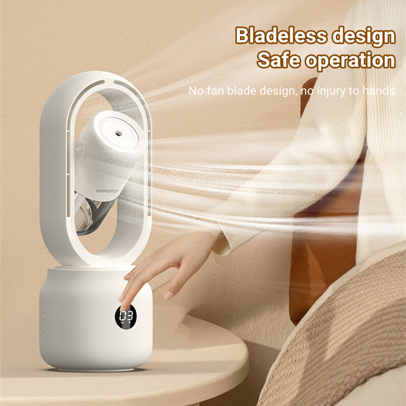 PORTABLE BLADELESS FAN WITH AIR COOLER & HUMIDIFIER