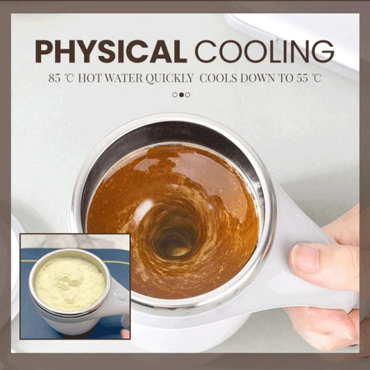 MAGNETIZED SELF STIRRING COFFEE CUP