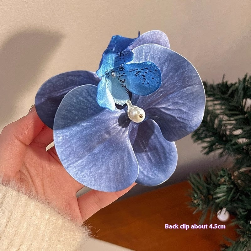 ORCHID HAIR CLIP HANDMADE NATURAL STYLE