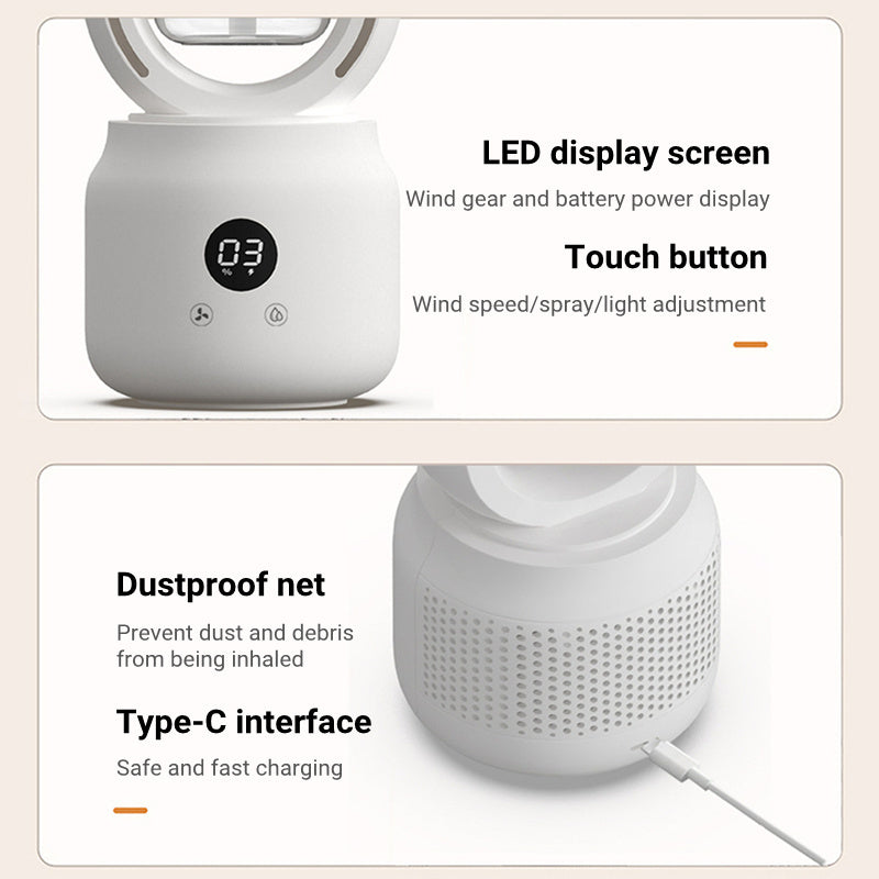PORTABLE BLADELESS FAN WITH AIR COOLER & HUMIDIFIER