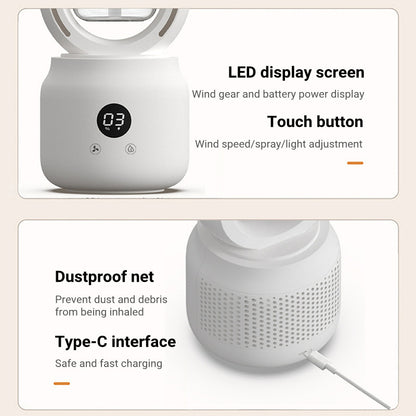 PORTABLE BLADELESS FAN WITH AIR COOLER & HUMIDIFIER