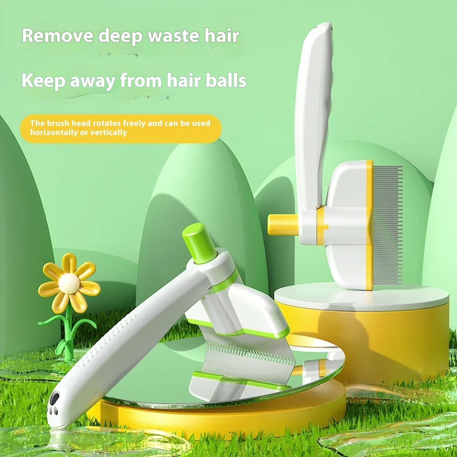 Pet Grooming Comb Gentle Hair Removal and Skin Care