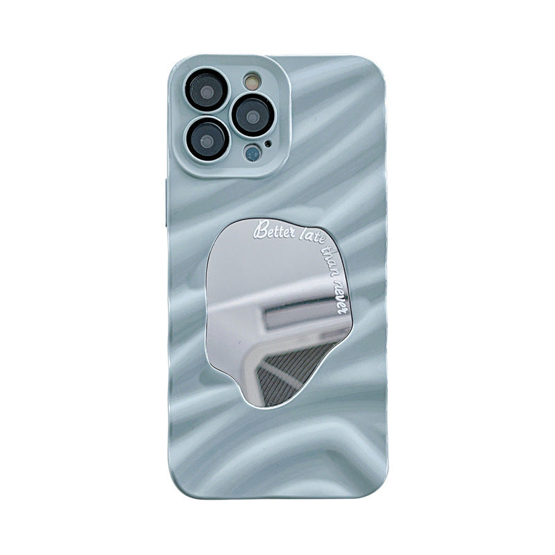 TPU PHONE CASE WITH MIRROR AND ANTI DROP PROTECTION