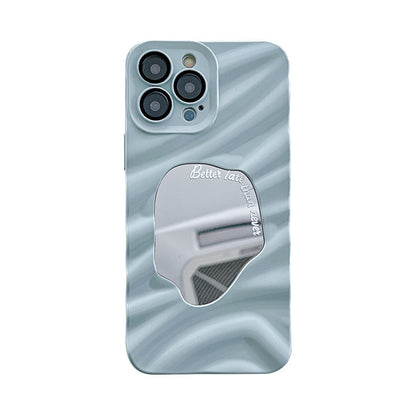 TPU PHONE CASE WITH MIRROR AND ANTI DROP PROTECTION