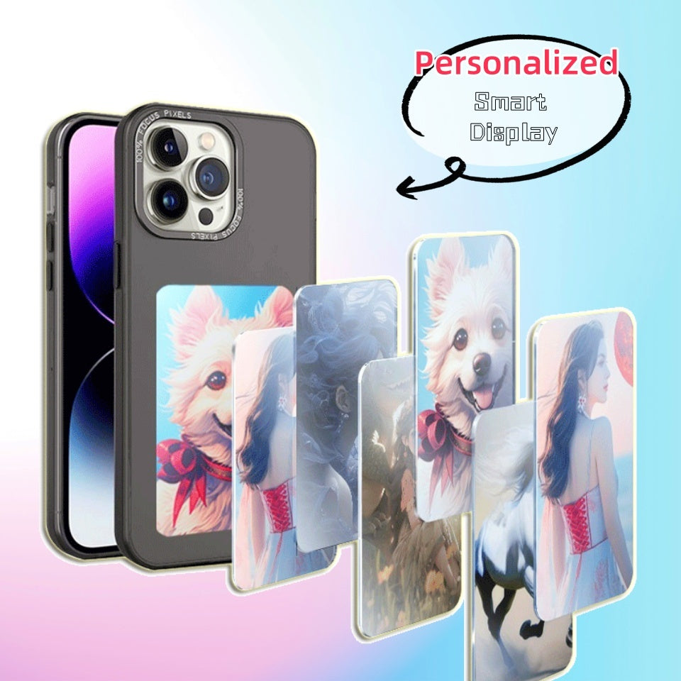 E INK NFC Projection Phone Case Mirror Effect, Two-in-One Design