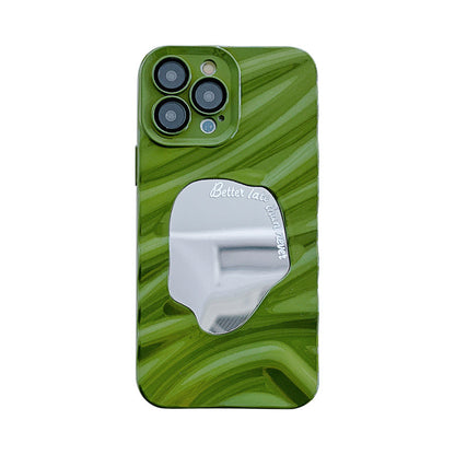 TPU PHONE CASE WITH MIRROR AND ANTI DROP PROTECTION