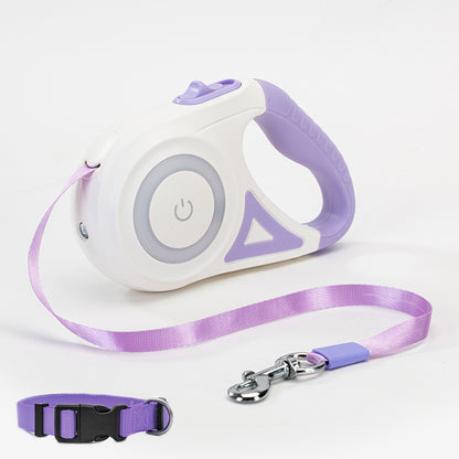 RETRACTABLE DOG LEASH WITH COLLAR