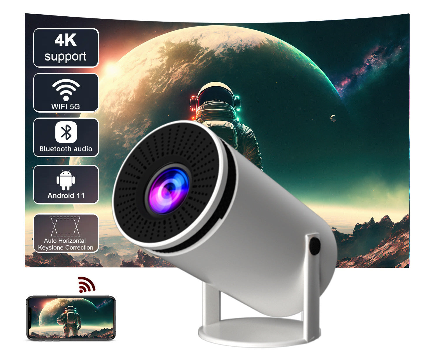 AURA SMART HD PROJECTOR HOME THEATER EXPERIENCE