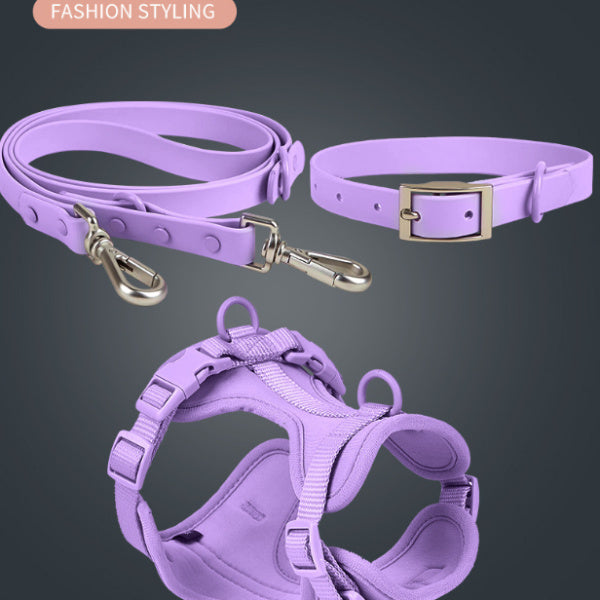 PET COLLAR AND TRACTION ROPE SET DURABLE, COMFORTABLE AND STYLISH