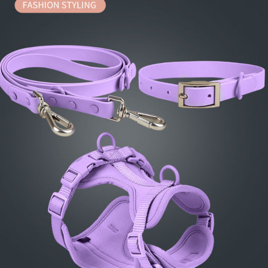 PET COLLAR AND TRACTION ROPE SET DURABLE, COMFORTABLE AND STYLISH