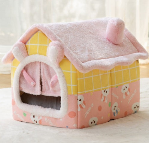 Cozy Paws Plush Pet Pod Cute Patterns & Comfy Designs
