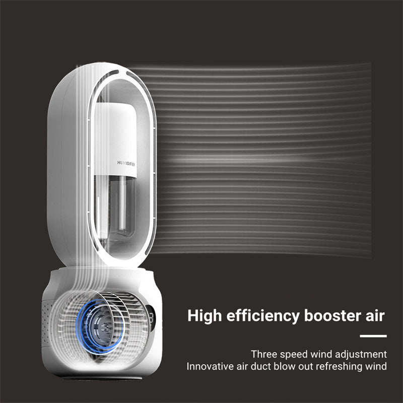 PORTABLE BLADELESS FAN WITH AIR COOLER & HUMIDIFIER