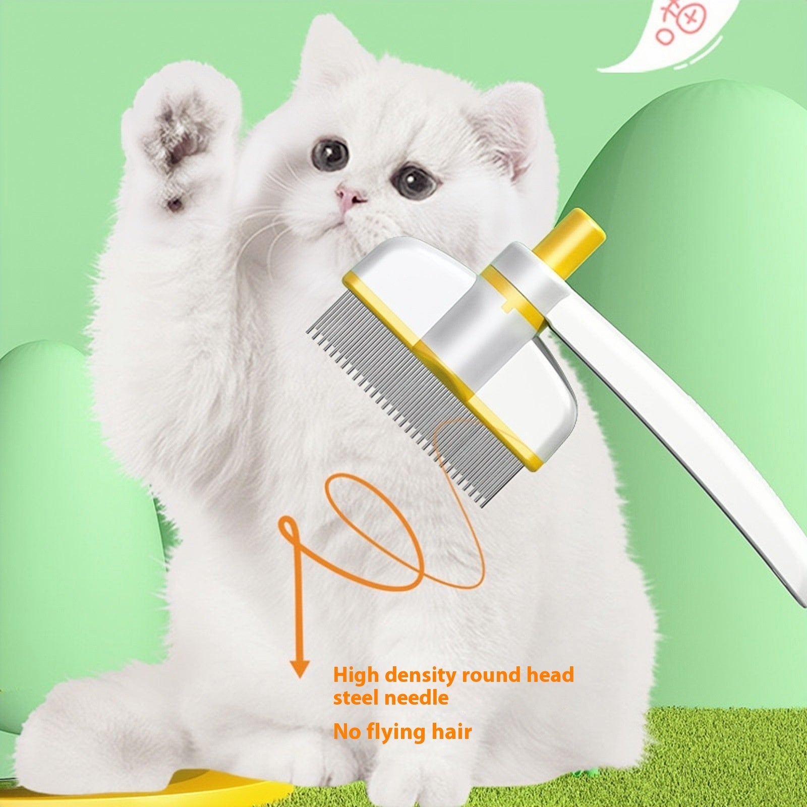 Pet Grooming Comb Gentle Hair Removal and Skin Care
