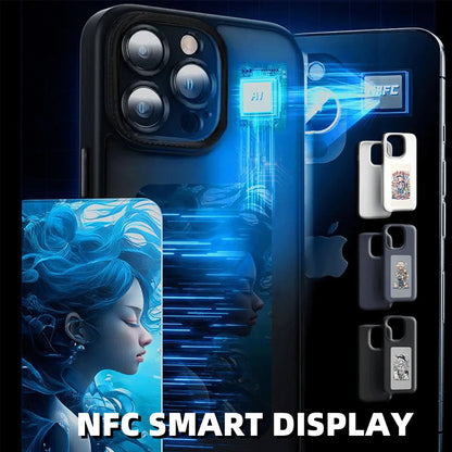 E INK NFC Projection Phone Case Mirror Effect, Two-in-One Design
