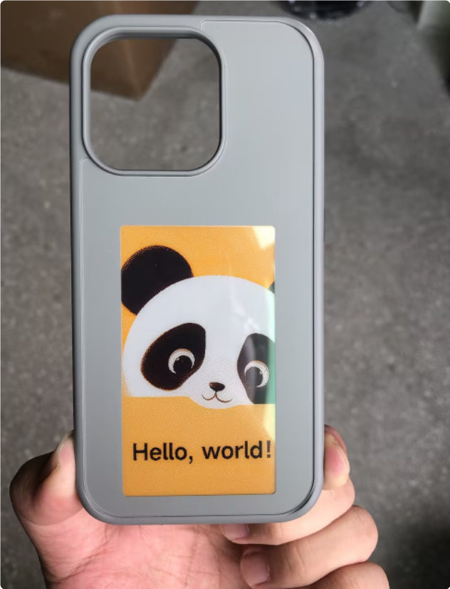 E INK NFC Projection Phone Case Mirror Effect, Two-in-One Design
