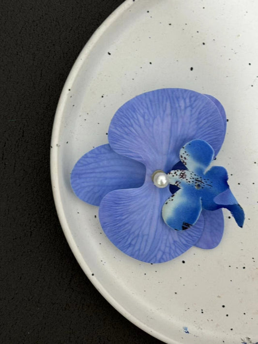 ORCHID HAIR CLIP HANDMADE NATURAL STYLE