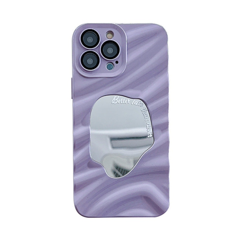 TPU PHONE CASE WITH MIRROR AND ANTI DROP PROTECTION
